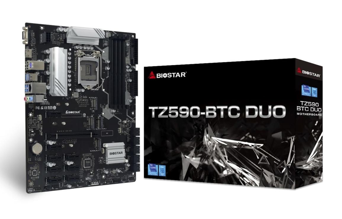 Biostar TZ590-BTC DUO Mining Motherboard kaufen | FPV24.com