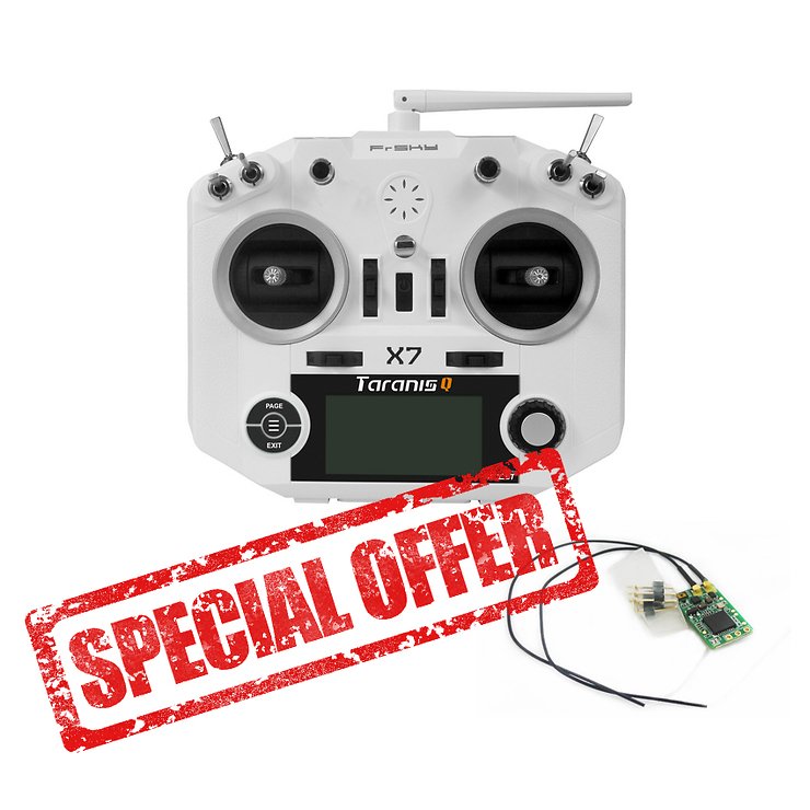 FrSky Taranis Q X7 weiß mit XM plus Mini Empfänger kaufen | FPV24.com