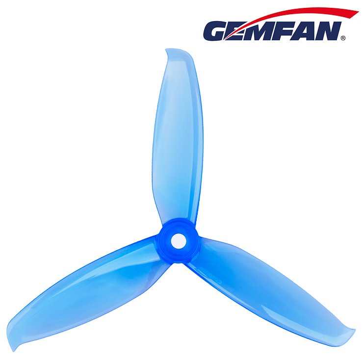 Gemfan 5042 5x4,2 WinDancer 3-Blatt-Propeller 2xCW, 2xCCW Blau