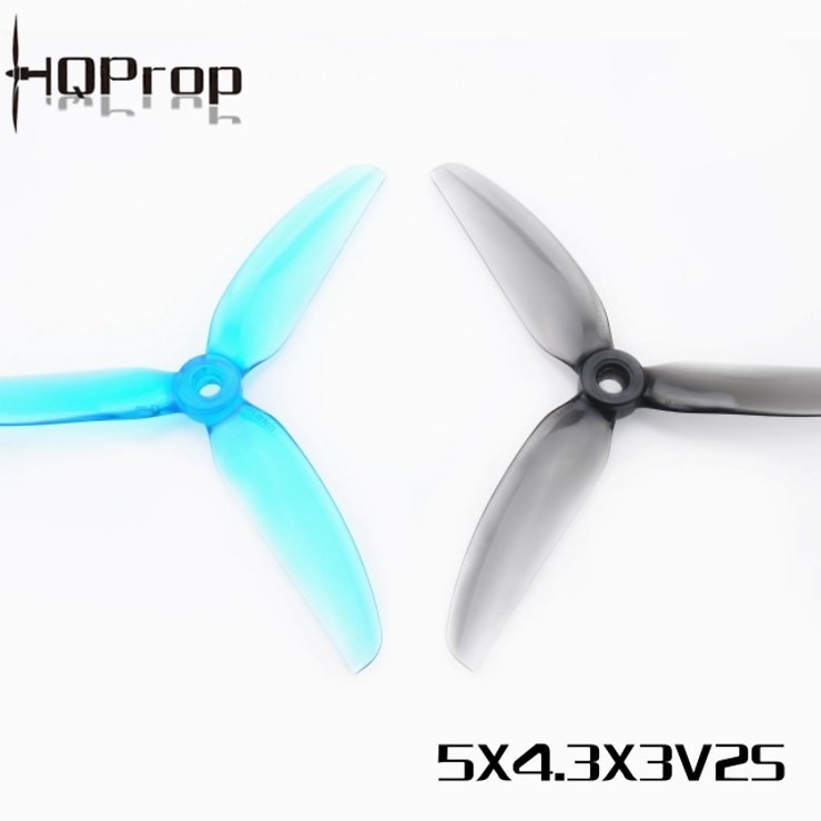 HQ Durable Dreiblatt Propeller 5x4.3X3 V2S Blau 4 Stück PC 5 Zoll
