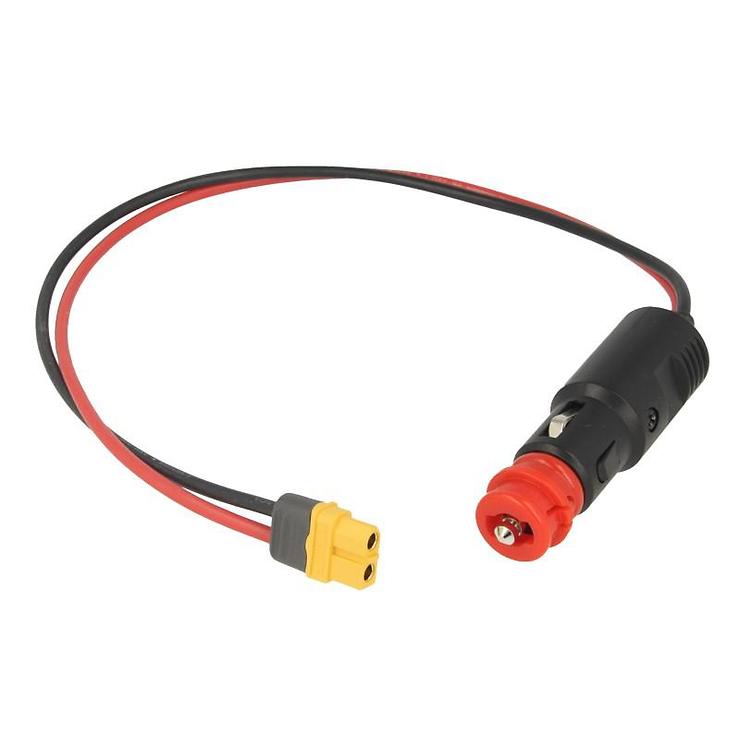 12V Adapter Kabel mit Zigarettenanzünder Stecker abgesichert 